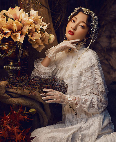 复古蕾丝新娘